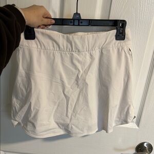 Outdoor Voices tennis skort in white